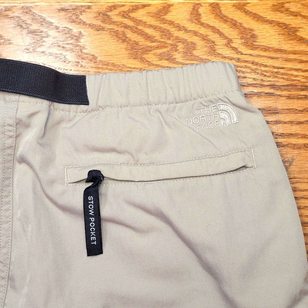 The North Face Cargo Pants Pockets Womens Large (26" Elastic Waist) Beige - Picture 13 of 15